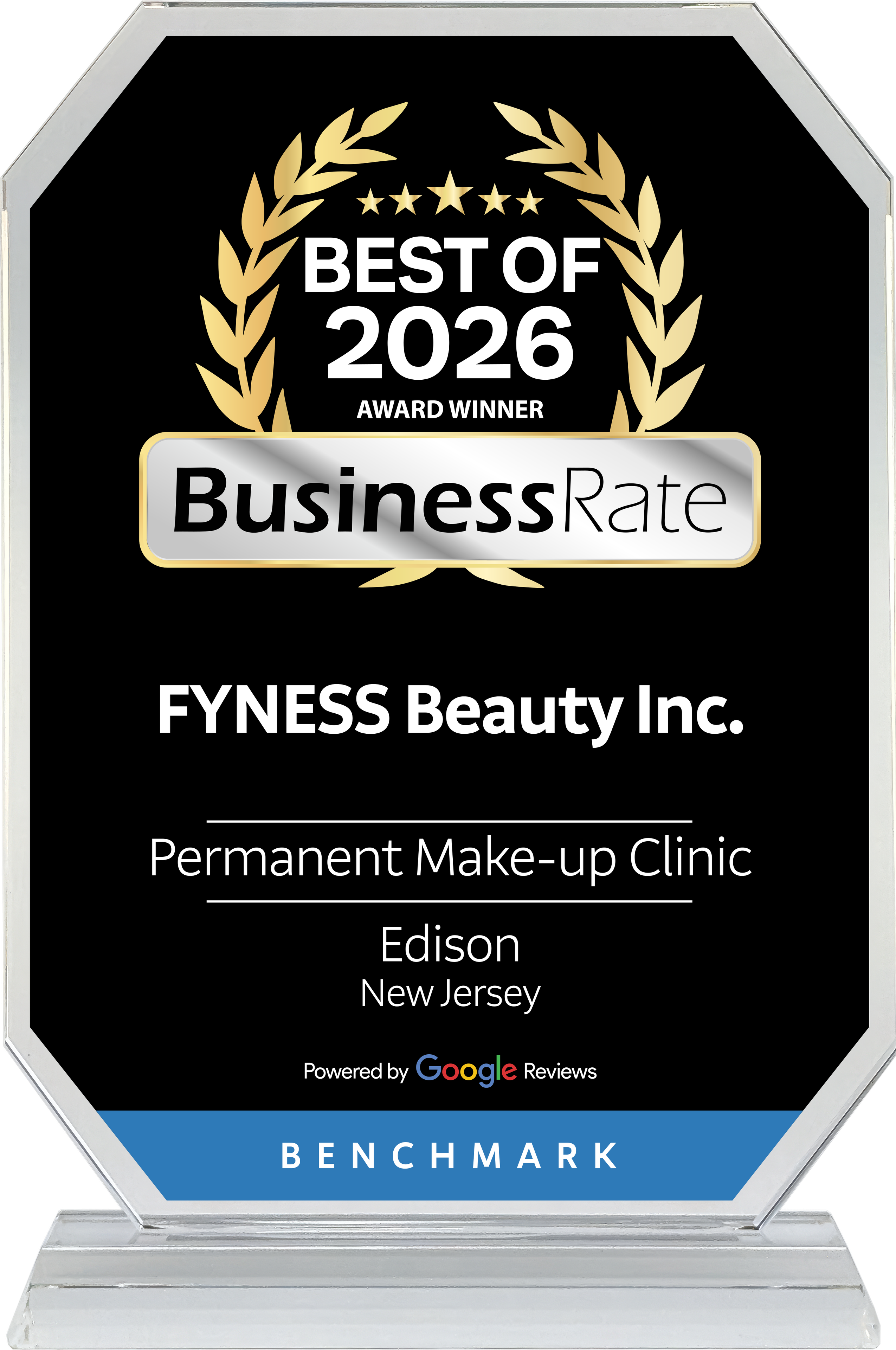 BusinessRate Best of 2026 Award Winner — FYNESS Beauty Inc.